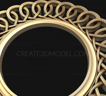 Round frame (RK_0164) 3D model for CNC machine